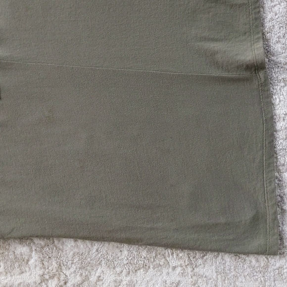 Michael Michael Kors Lace Up Grommet Open Sleeve Modal Top OX Green - Picture 11 of 16